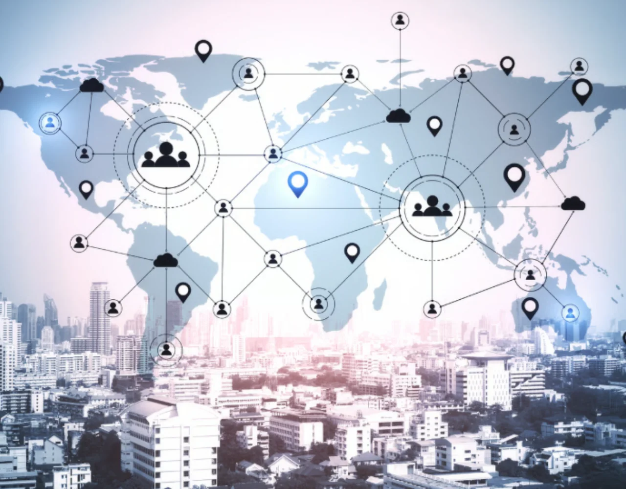 Distributor branch network showing local lead routing and territory management for sales teams
