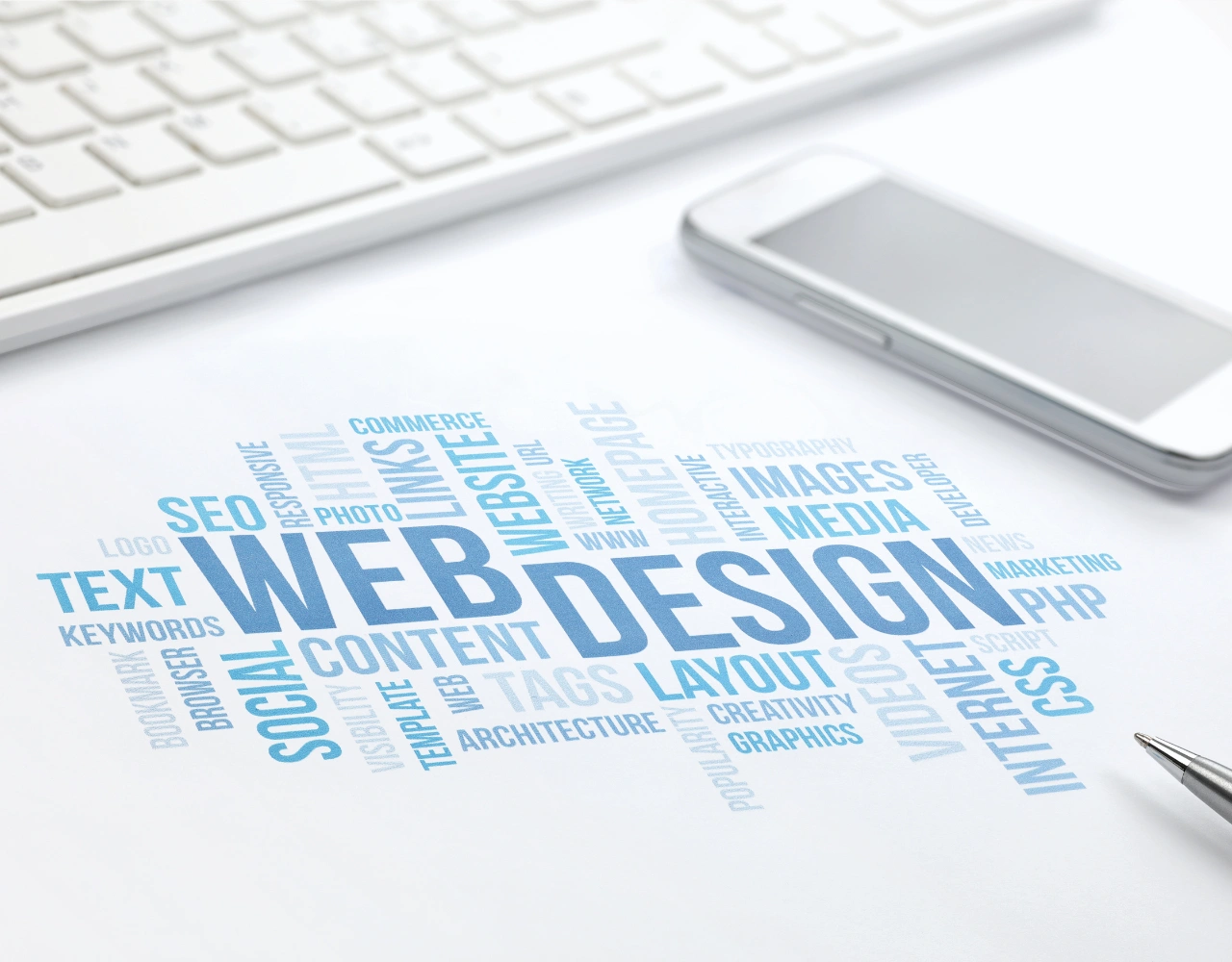 Professional website design and development services creating responsive business websites